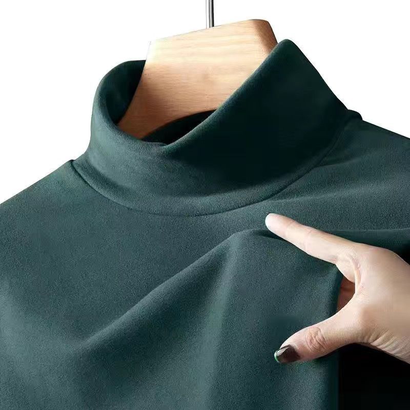 Fleece bottoming shirt half turtleneck sweatshirt 2 02