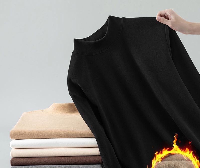 Men's self-heating half turtleneck sweatshirt 3 01