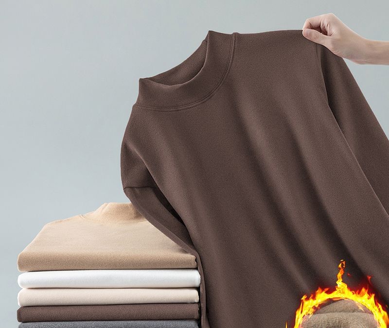 Men's self-heating half turtleneck sweatshirt 3 02