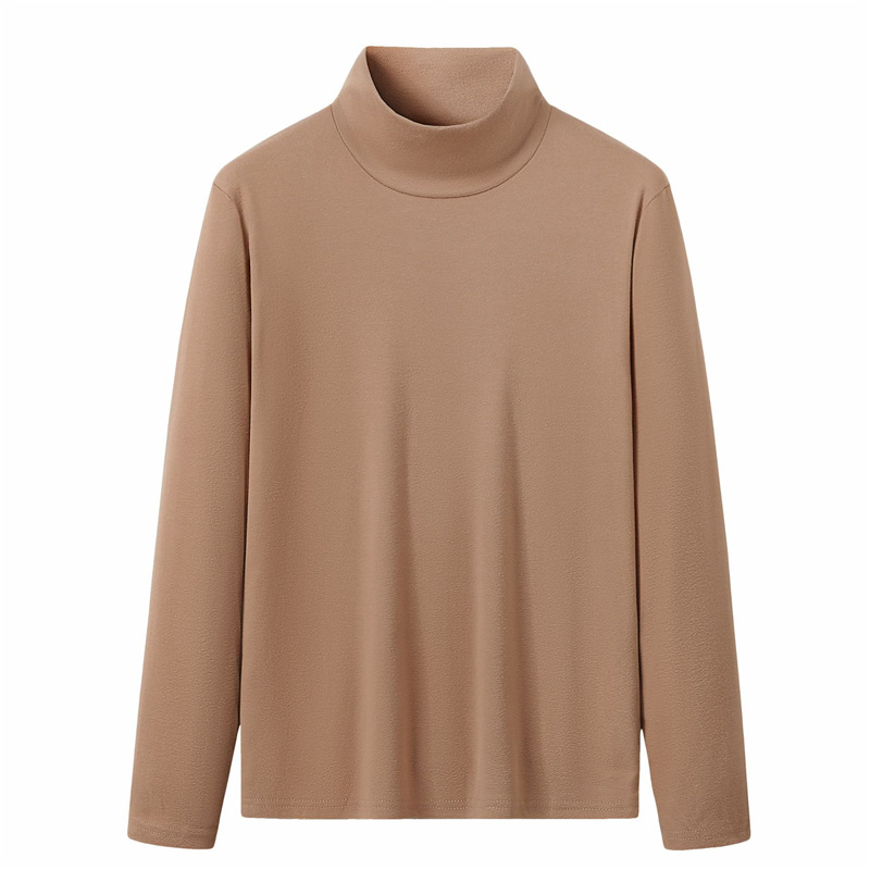 Turtleneck bottoming shirt all-match solid color top 1 02