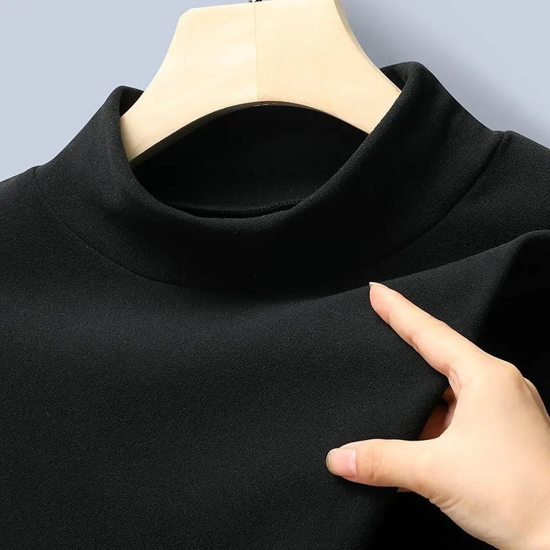 Warm fleece thick bottoming shirt 6