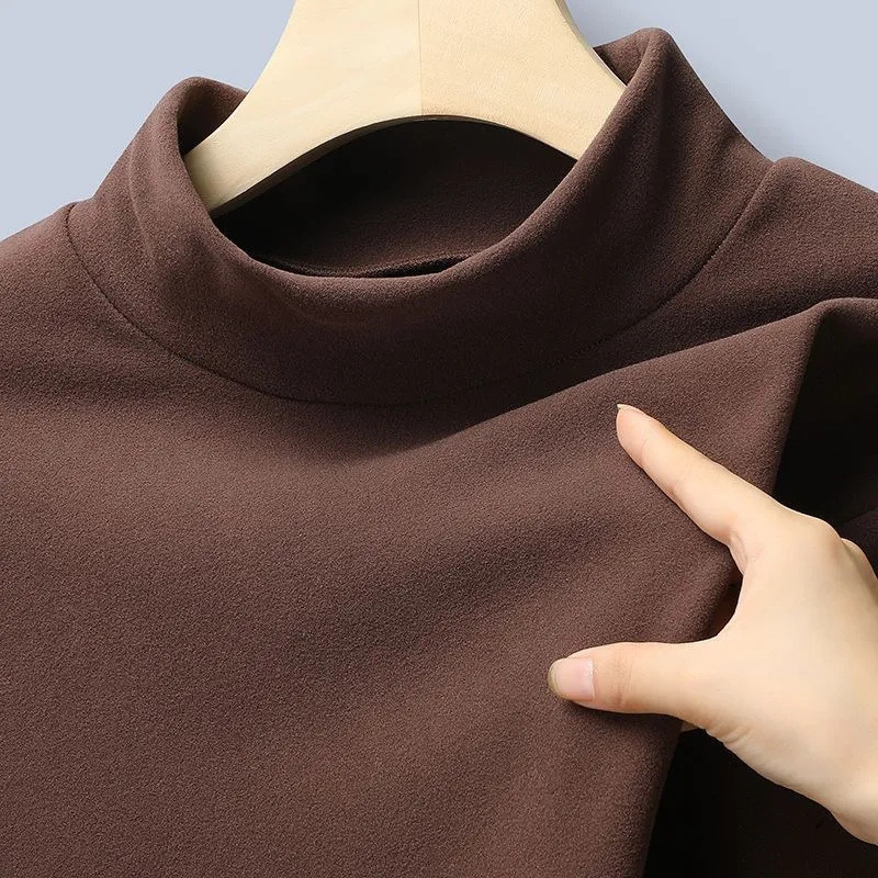 Warm fleece thick bottoming shirt 6