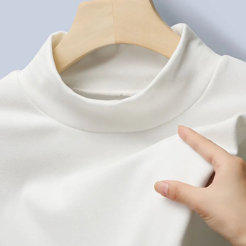 Warm fleece thick bottoming shirt 6