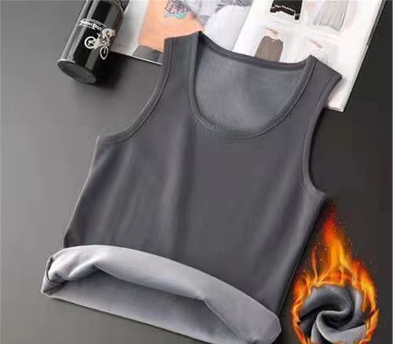 Winter thickened slim fit men's vest 19 02