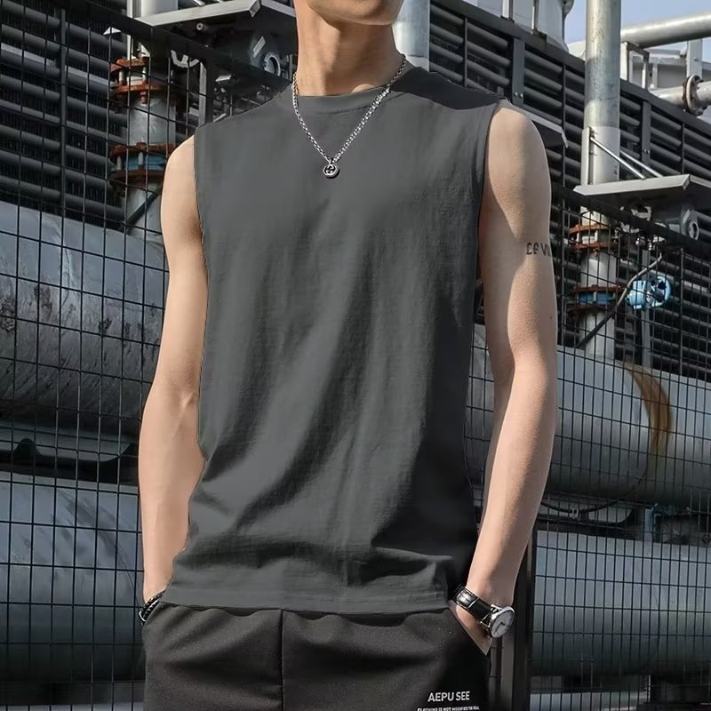 Men's vest summer versatile sleeveless T-shirt 22