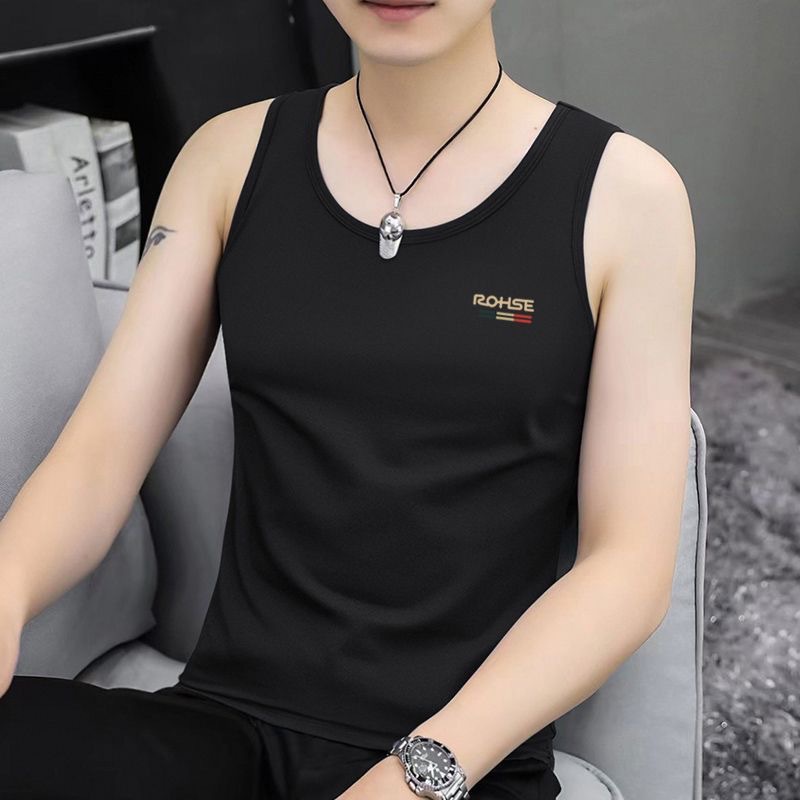 Slim round neck slim vest for men 23 02