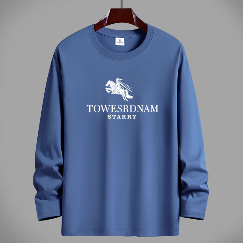 Men's slim fit long sleeve round neck T-shirt 50 01