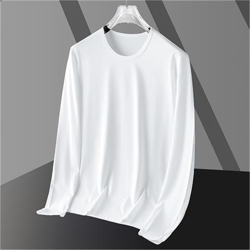 Men's solid color long sleeve t-shirt 58 02